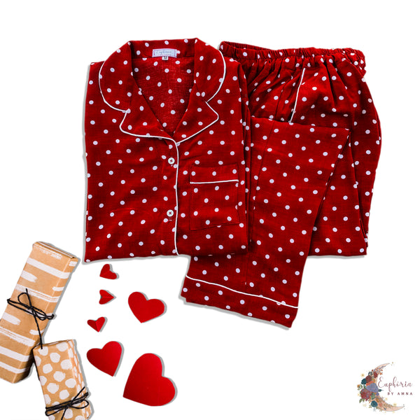 Maroon Polka