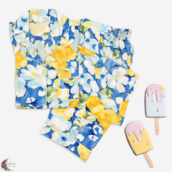 Summer Bloom Set 🌼 (Blue & Yellow Floral)