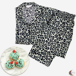 Wild Night Set 🐆(Black & White Leopard Print)