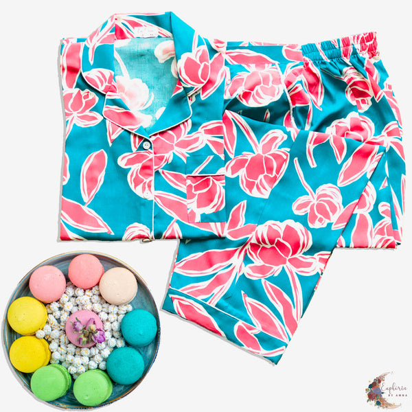 Blue Pink Floral