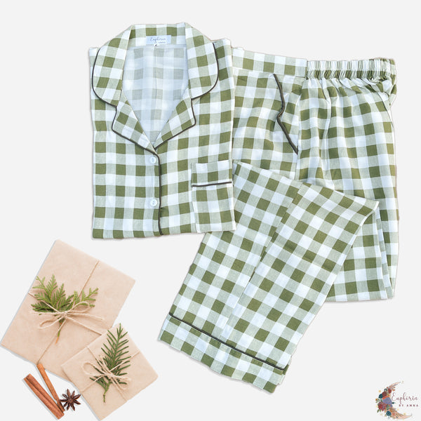 Green White Check
