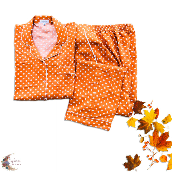 Orange Polka Dots