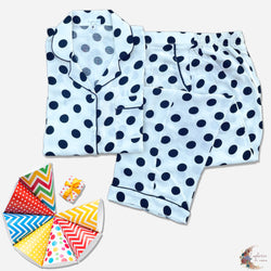 White Black Polka